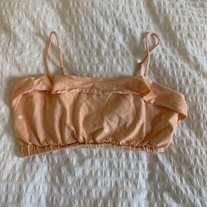 Pacsun polka dot crop top